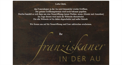 Desktop Screenshot of franziskaner-au.de